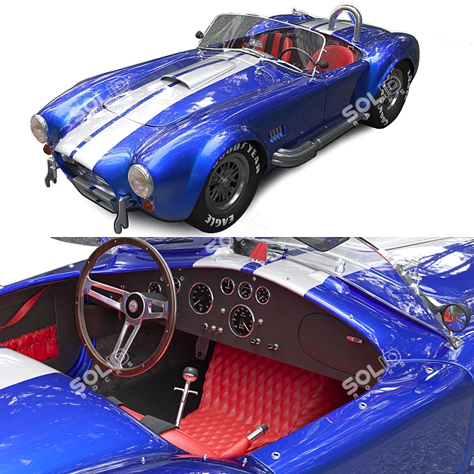 Title: Sleek Ford Shelby Cobra 427 3D model image 1