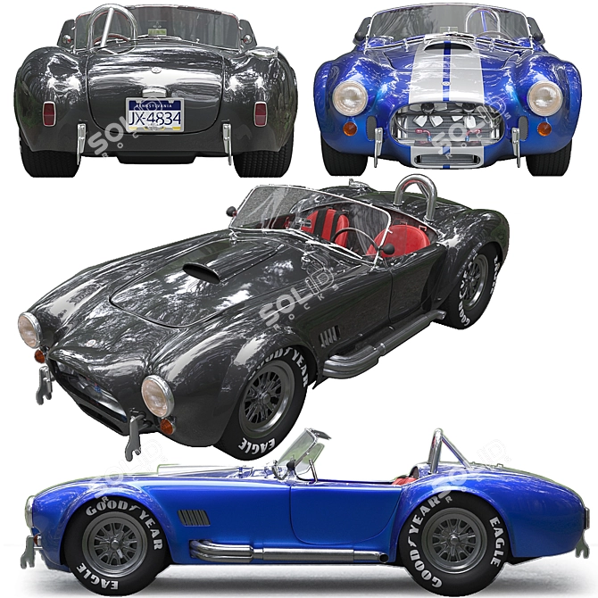 Title: Sleek Ford Shelby Cobra 427 3D model image 3