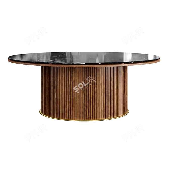 Elegant Coco Dining Table 3D model image 2