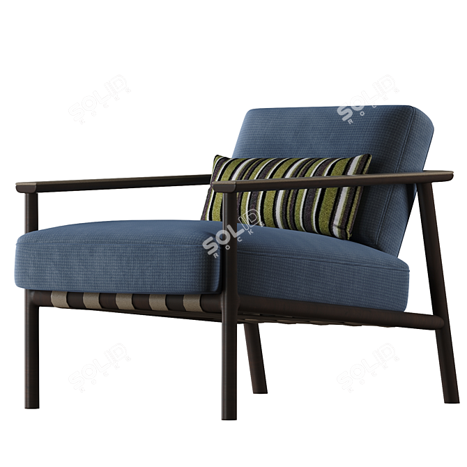 Modern Molteni&C Gillis Armchair 3D model image 1
