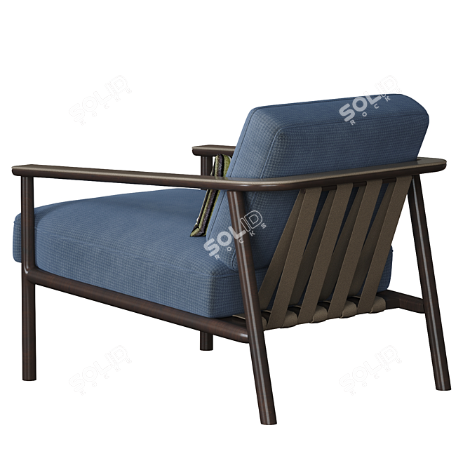 Modern Molteni&C Gillis Armchair 3D model image 2