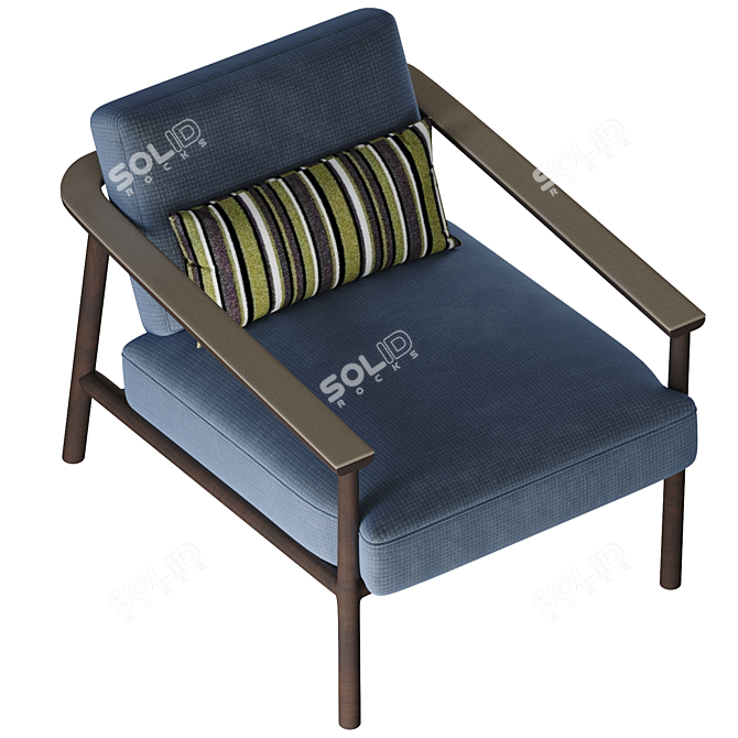 Modern Molteni&C Gillis Armchair 3D model image 3
