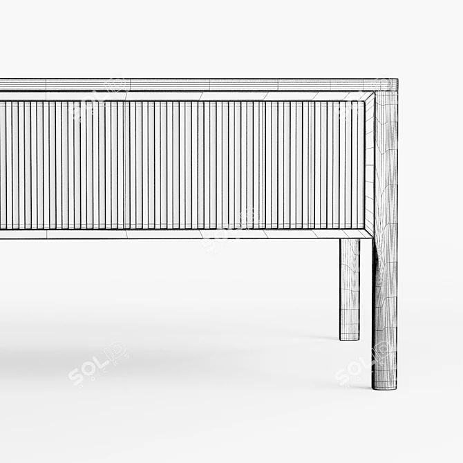 Mid-Century Lift-Top Coffee Table 3D model image 6