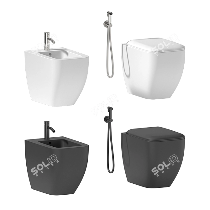 Cielo Shui Comfort Back-to-wall WC/Bidet 3D model image 2