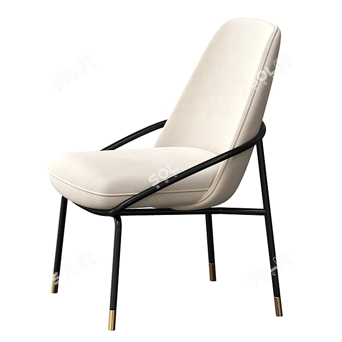 Contemporary Jackie Chair by Berto Salotti 3D model image 3
