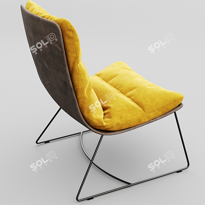 ARVA LOUNGE Sled Chair | Modern Design 3D model image 2