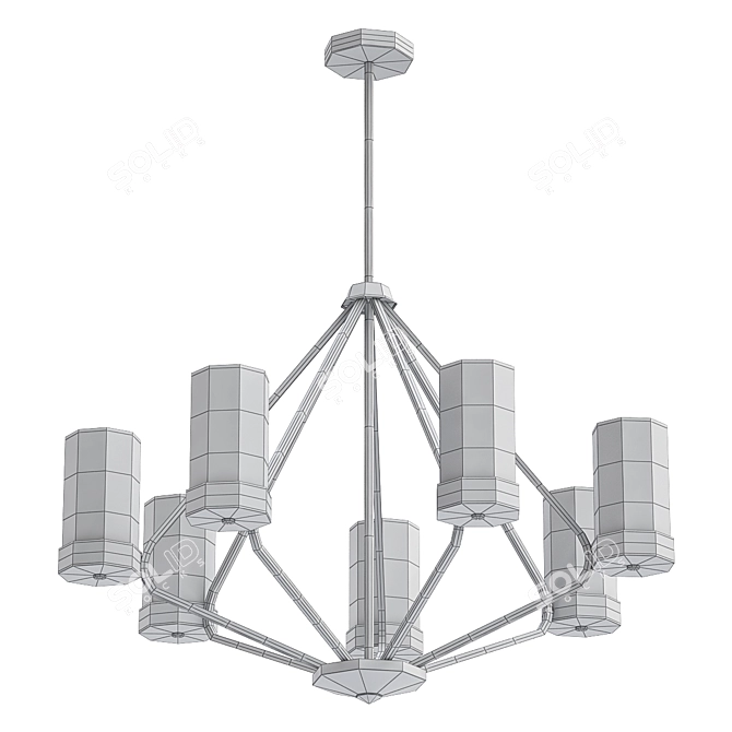 Elegant MED Chandelier 3D model image 2