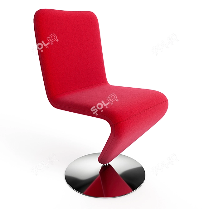 Modern Midj F12 Chair: Stylish and Accurate Design 3D model image 2