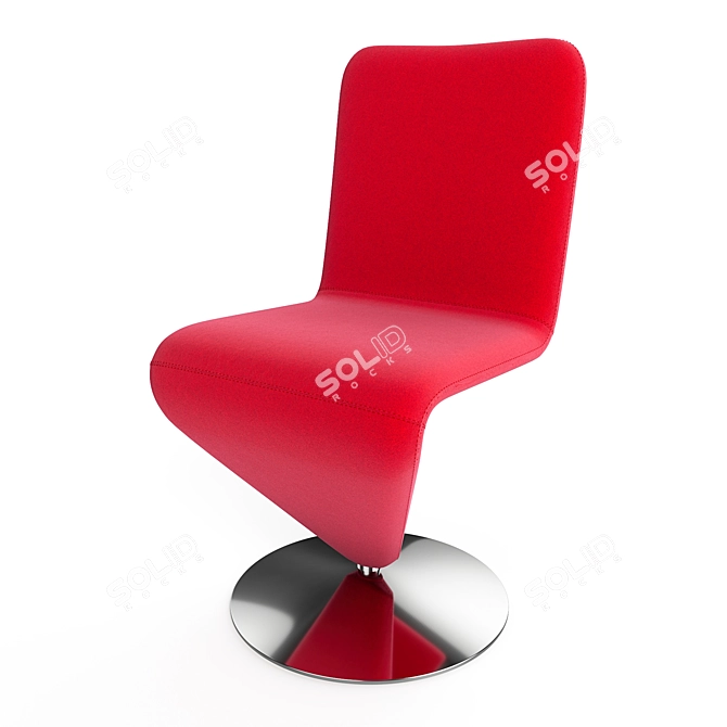 Modern Midj F12 Chair: Stylish and Accurate Design 3D model image 5