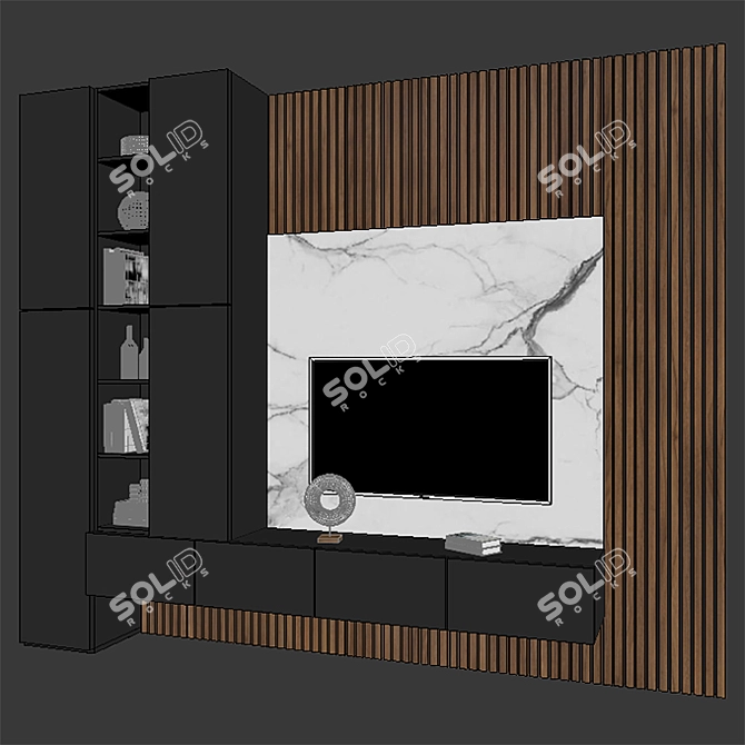 Modern TV Stand Furniture 3D model image 3