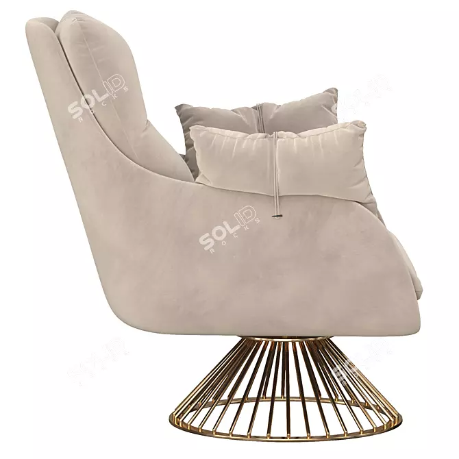 Modern Furniture Style Armchair 3D model image 4