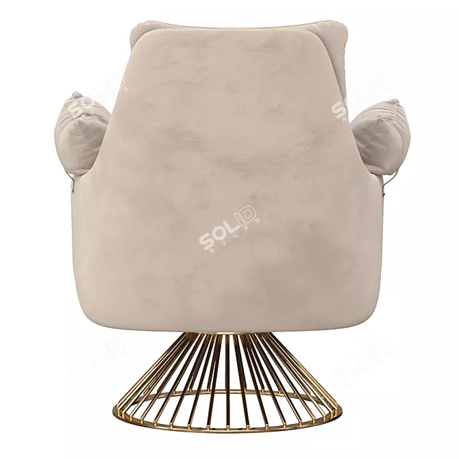 Modern Furniture Style Armchair 3D model image 5