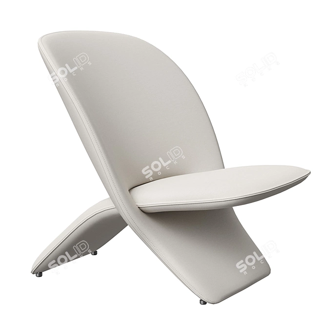 Elegant Artifort Niloo Chair 3D model image 2