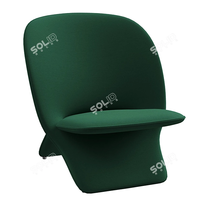 Elegant Artifort Niloo Chair 3D model image 6