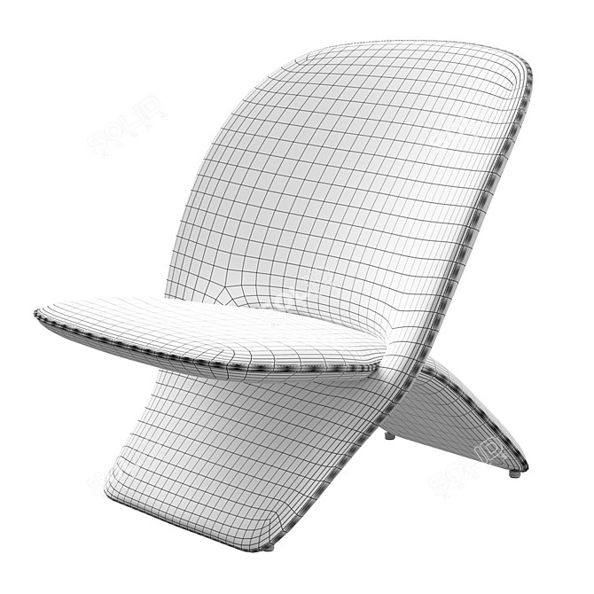 Elegant Artifort Niloo Chair 3D model image 7