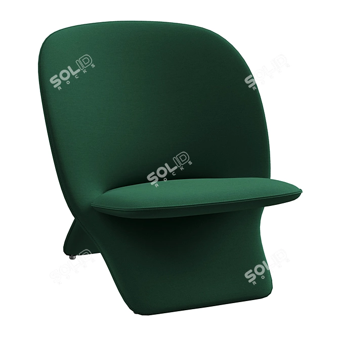 Elegant Artifort Niloo Chair 3D model image 12