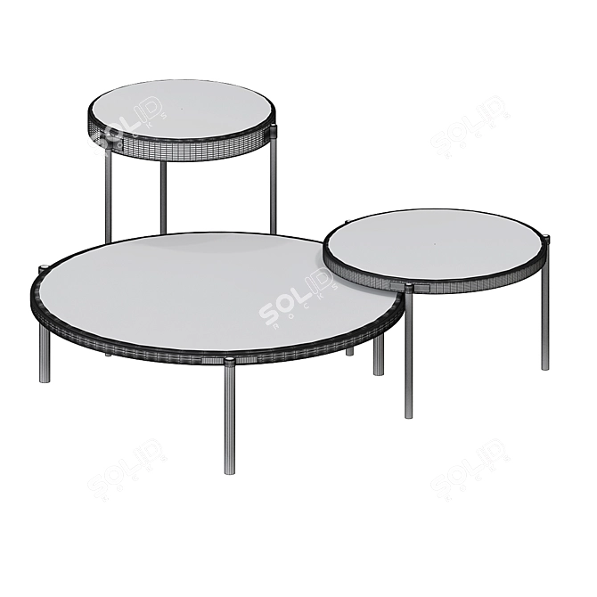 Minotti Tape Outdoor - Stylish & Durable Table 3D model image 3