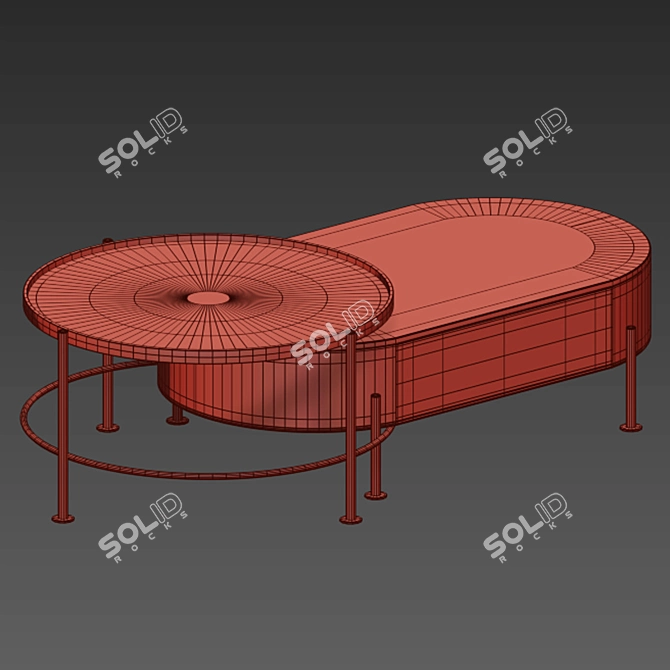 Elegant Tea Table 3D model image 3