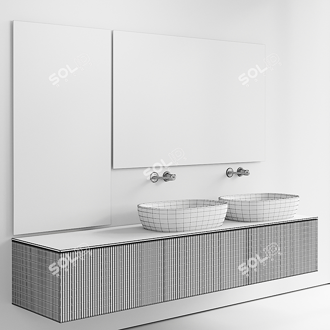 Antonio Lupi Binario 12 Vanity Set 3D model image 5