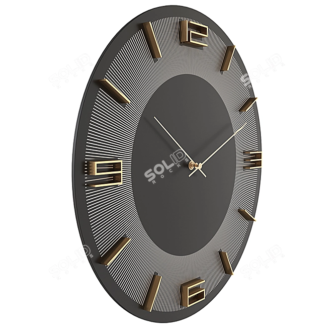 Elegant Time: KARE Leonardo Wall Clock 3D model image 2
