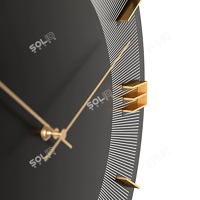 Elegant Time: KARE Leonardo Wall Clock 3D model image 3