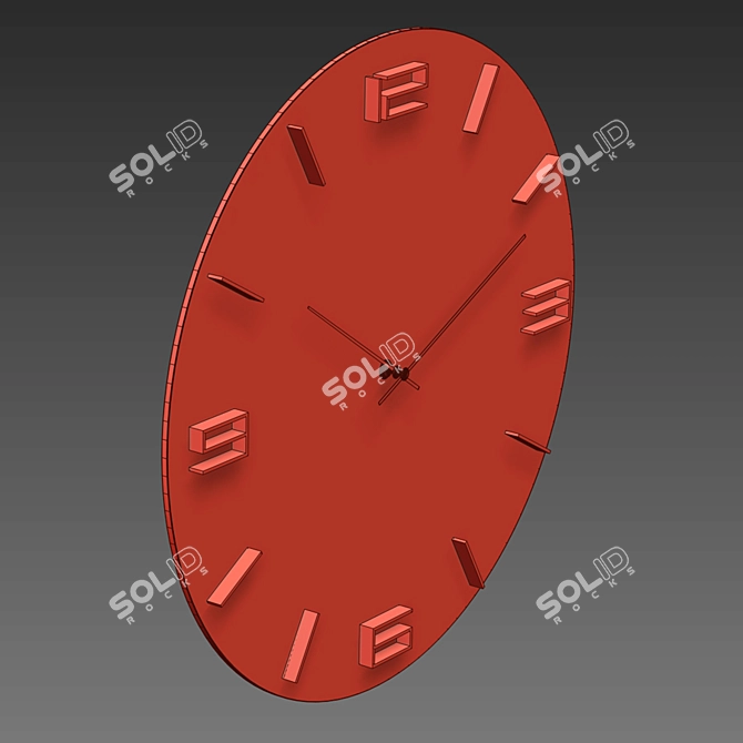 Elegant Time: KARE Leonardo Wall Clock 3D model image 4