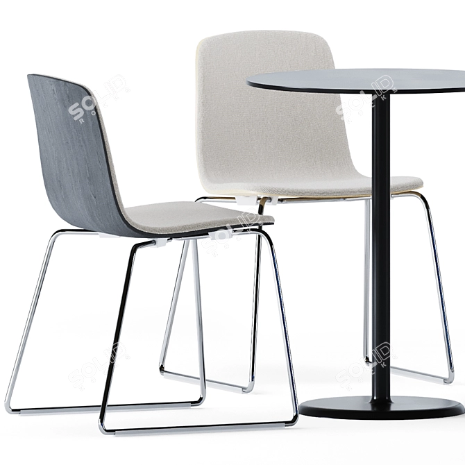 Elegant Alfiere Table Set: Colos & Arper 3D model image 3