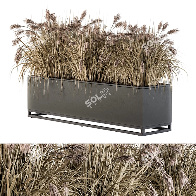 Nature's Oasis: Outdoor Plant Set 3D model image 1