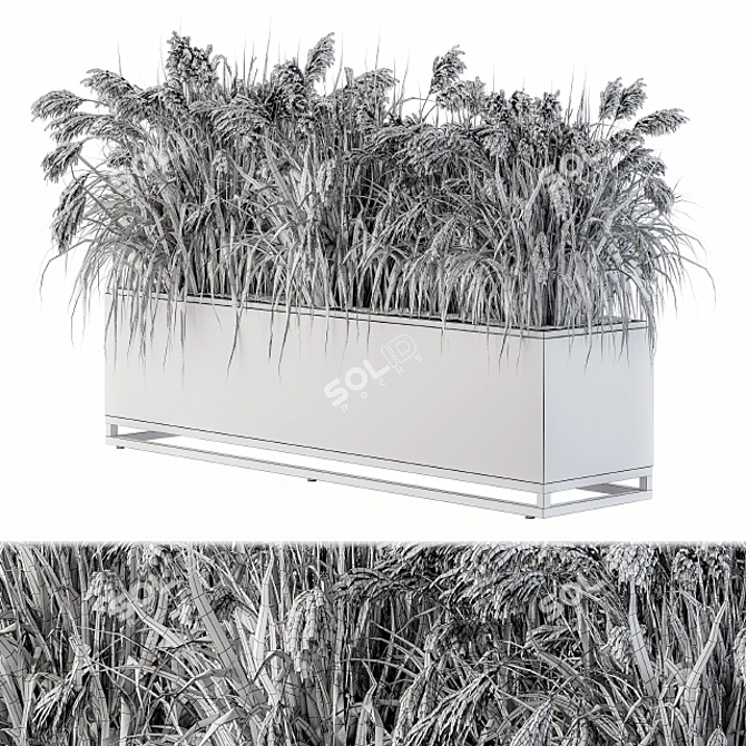 Nature's Oasis: Outdoor Plant Set 3D model image 5