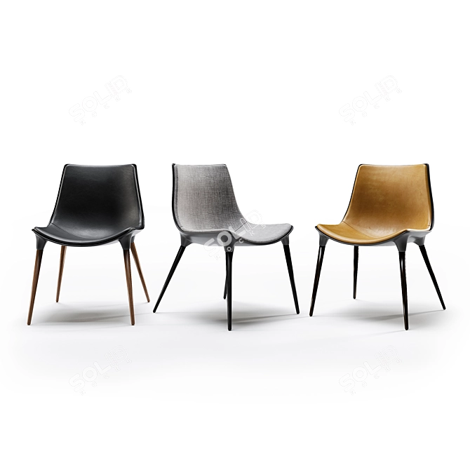 Stylish Modloft Dining Chair 3D model image 4