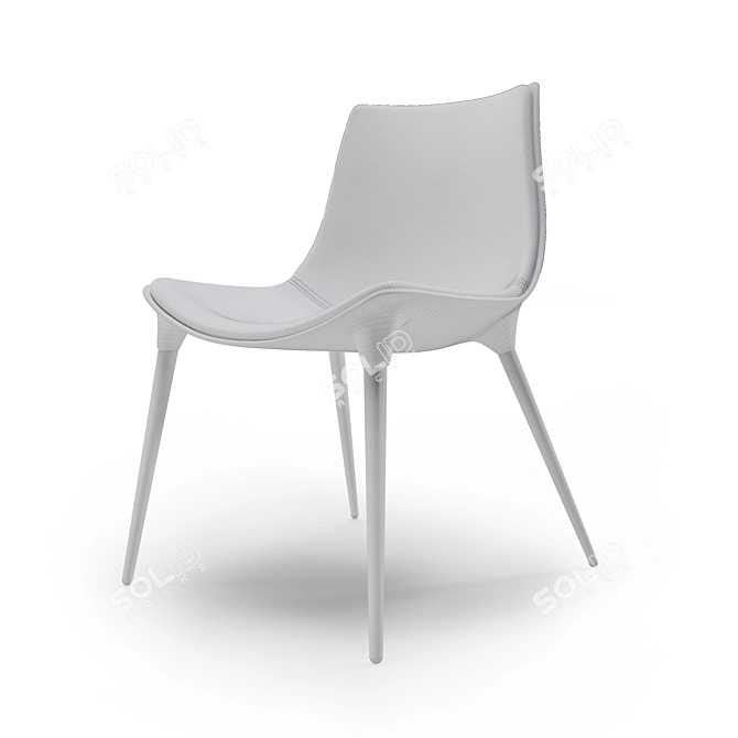 Stylish Modloft Dining Chair 3D model image 5