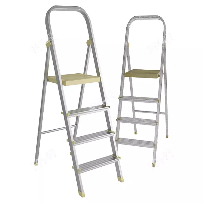 Title: Versatile Ladder Set 3D model image 1