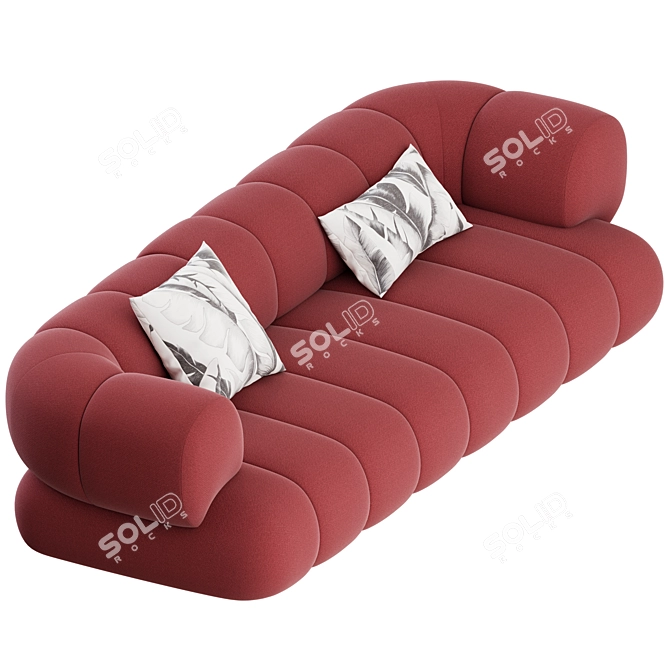 Luxurious Intermede 3-Seater Sofa by Roche Bobois 3D model image 7