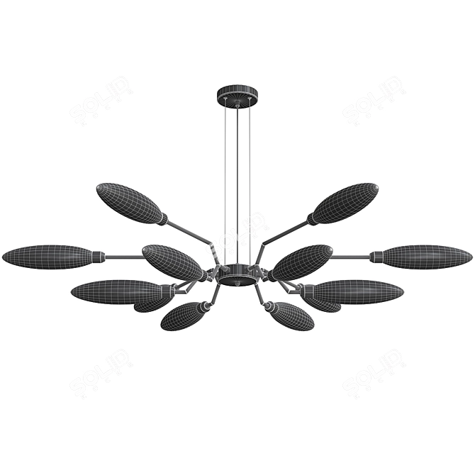 Maytoni Ventura Crystal Chandelier 3D model image 4