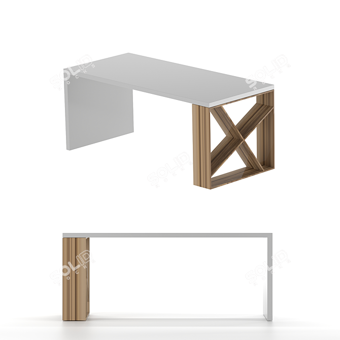 J-Table: Contemporary Asymmetric Design 3D model image 1