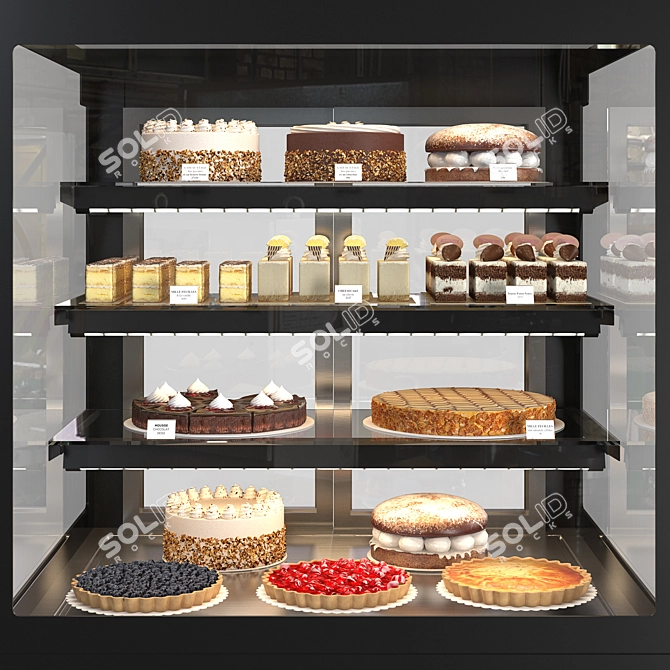 Delightful Evok Pastry Showcase: Showstopping Patisserie Collection 3D model image 2