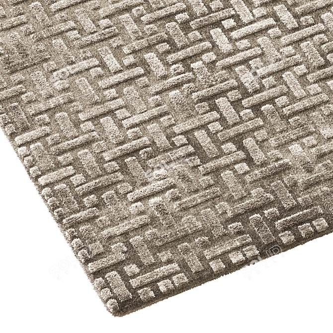 Elegant Medina Carpet - 350x250cm 3D model image 2