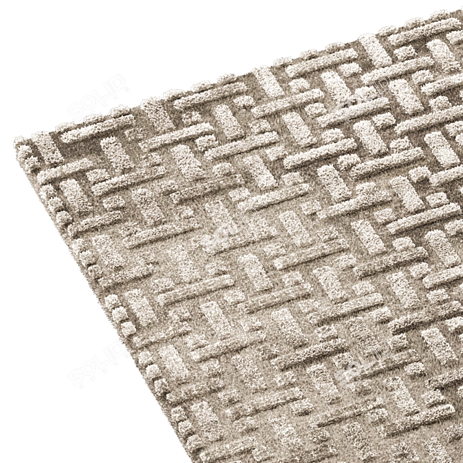 Elegant Medina Carpet - 350x250cm 3D model image 4