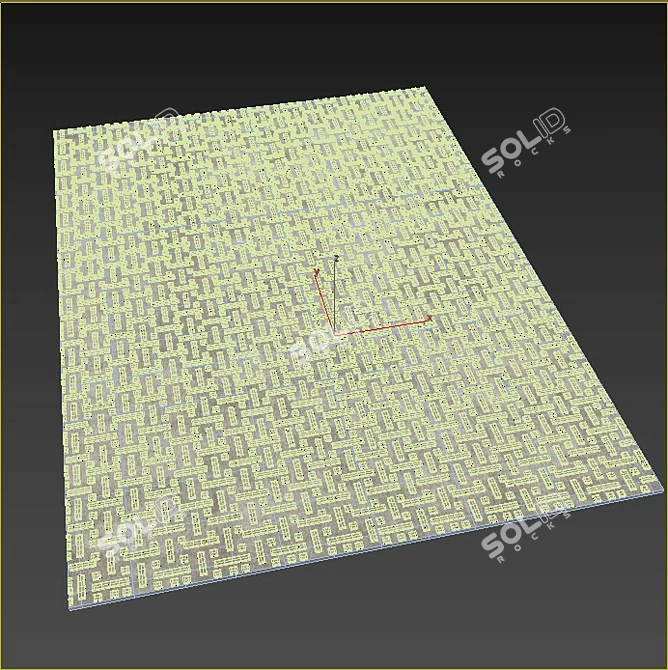 Elegant Medina Carpet - 350x250cm 3D model image 5