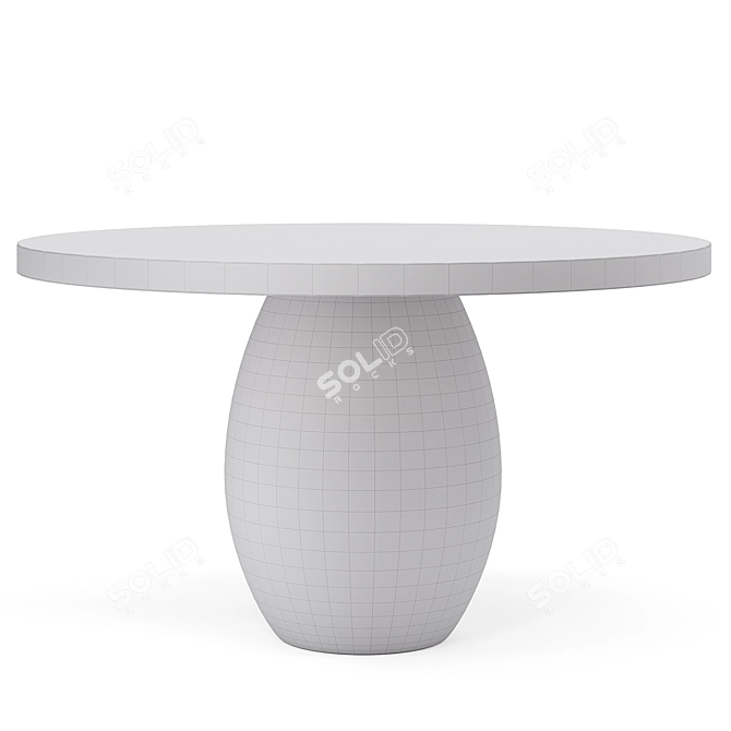 Ceramic Masterpiece: Liaigre Craie Table 3D model image 3