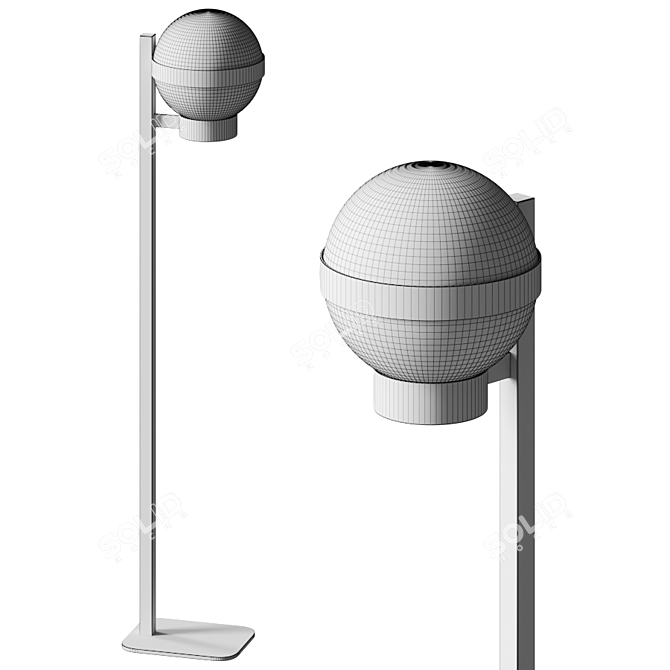 Barcino Glass F Floor Lamp 3D model image 2