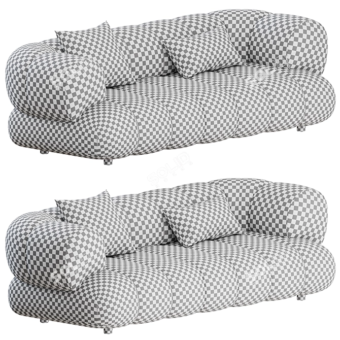 Elegant and Comfortable 2 Seater Sofa by Roche Bobois 3D model image 3