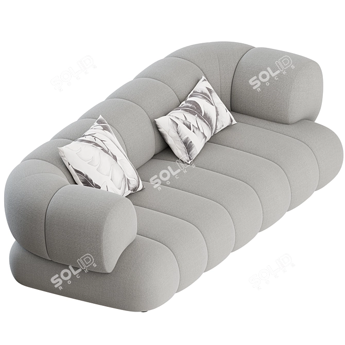 Elegant and Comfortable 2 Seater Sofa by Roche Bobois 3D model image 7