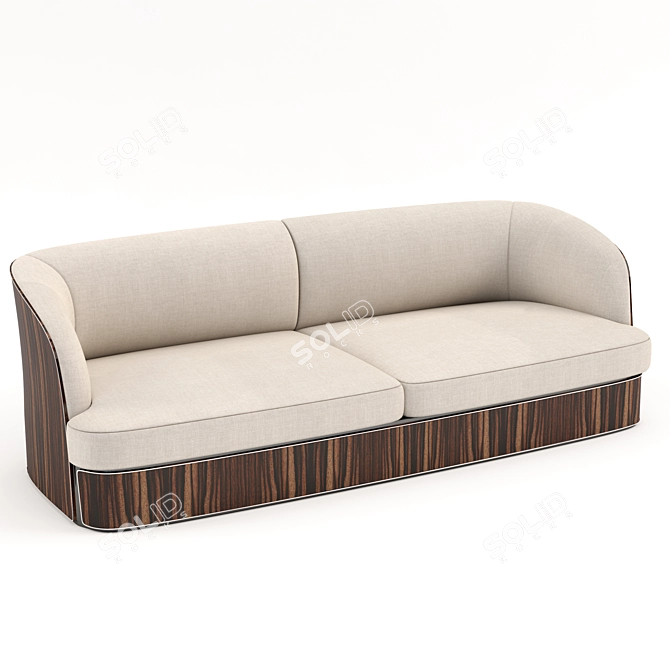 Luxury Italian Bampton Sofa 3D model image 1