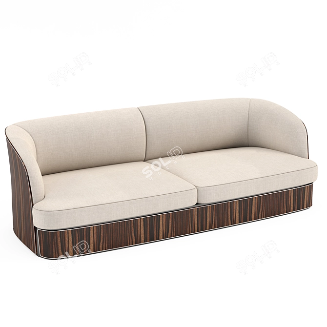 Luxury Italian Bampton Sofa 3D model image 10