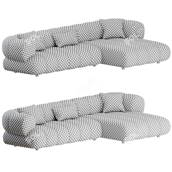 Modular Intermede Sofa: Contemporary Comfort 3D model image 2
