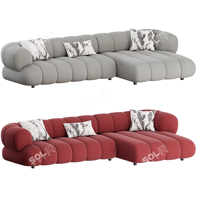 Modular Intermede Sofa: Contemporary Comfort 3D model image 4