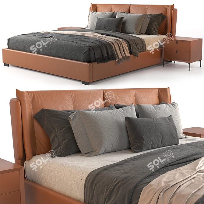 SleekMax Bed 3D model image 5