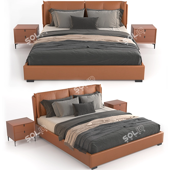 SleekMax Bed 3D model image 8