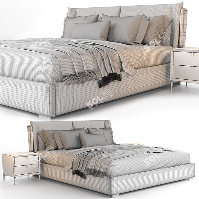 SleekMax Bed 3D model image 12